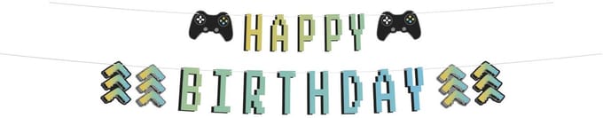 Folat - Level up letterslinger happy birthday - 2 meter