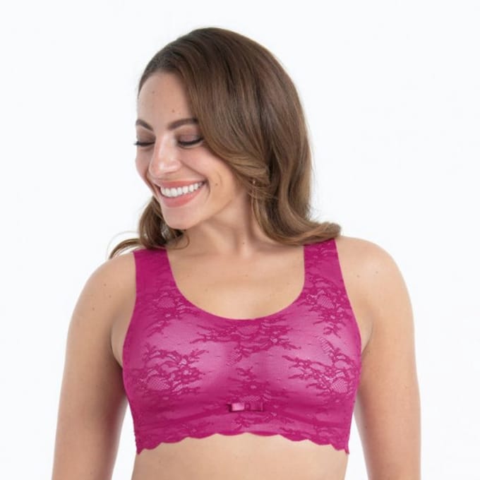 Anita Essential Lace Bralette Candy Pink Roze L