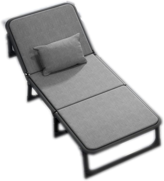 Opklapbed - Fauteuil bed Dutje - Ontspannen - Aanpasbare ligging - 190x70x35 cm - Blauw