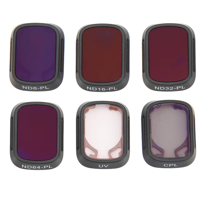6 Stuks Drone Camera Lens Filter Waterdicht Optisch Glas UV CPL ND8PL ND16PL ND32PL ND64PL Drone Filter voor MINI 3PRO brown