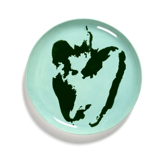 Serax Feast Bord L - Set - azure / peper groen