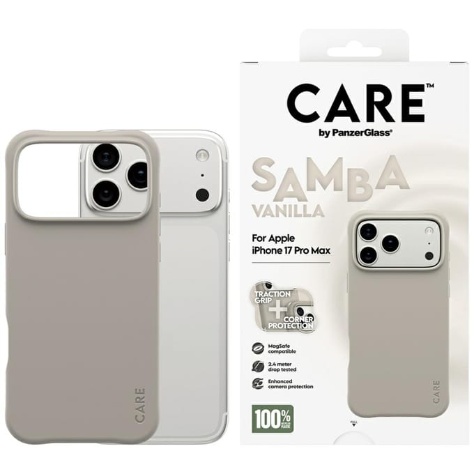 PanzerGlass CARE Fashionable Backcover Apple iPhone 17 Pro Max, iPhone 18 Pro Max Beige Inductieve lading