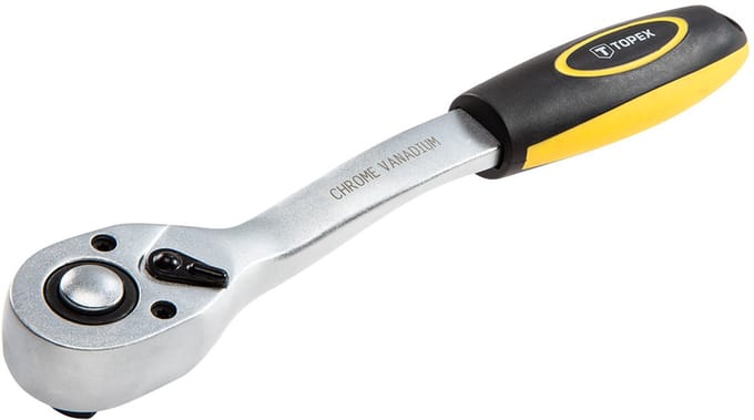 Topex Grzechotka Serie - Ratelsleutel - 1/2" - 255 mm - Ergonomische Handgreep