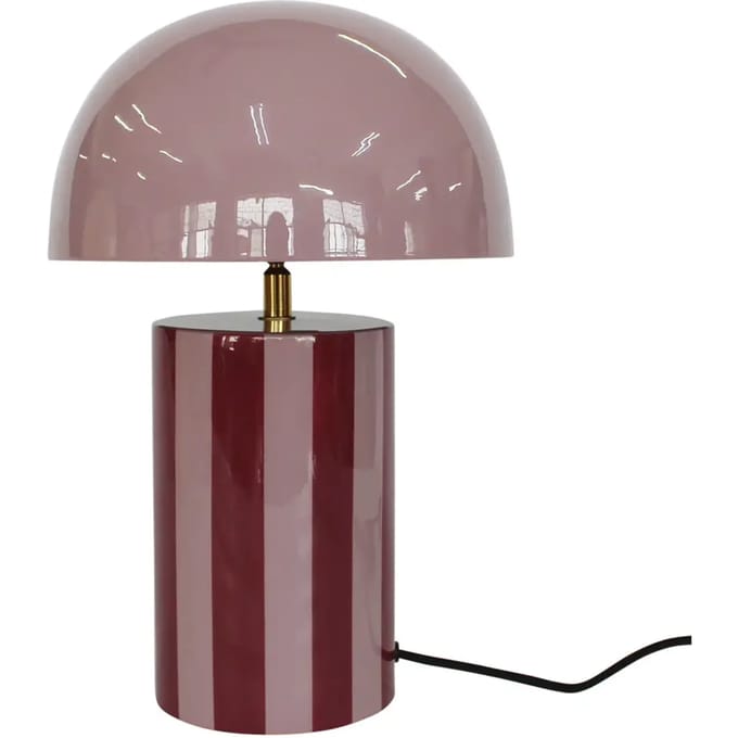 Leitmotiv Tafellamp Rayado - Paars - 25x25x34cm - Modern