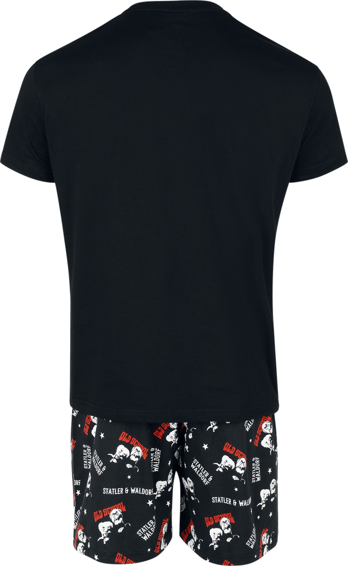 Die Muppets Pyjama - Old School - M tot 3XL - voor Mannen - zwart