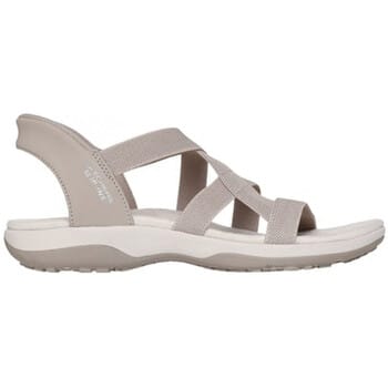Skechers Reggae Slim Stretch Flex Textiel Dames Sandalen Taupe