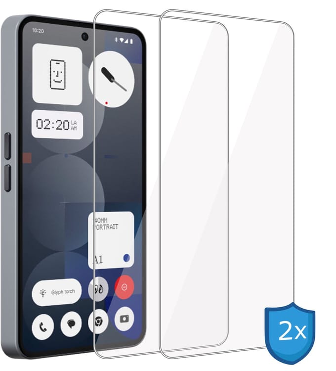 ChiGuard Screenprotector 2x geschikt voor Nothing Phone (3a) - Screenprotector - Beschermglas - GuardCover
