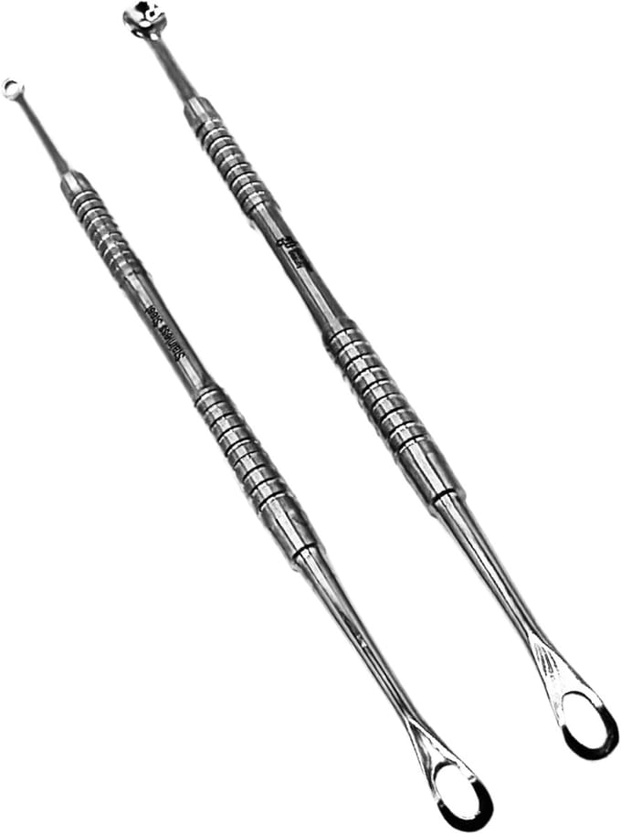 Guardian Beauty Mee-eter Remover Set - 2-Delig - RVS - Comedonenlepel