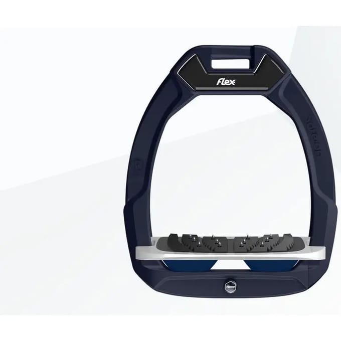 Veiligheidstijgers voor paardrijden Gebogen Ultra Grip Bruin/Grijs/Marine Flex-On Safe-On