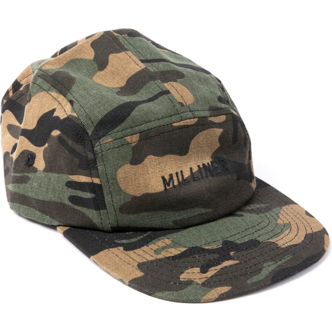 Milliner 5 Panel Cotton Camo with Milliner Embroidered