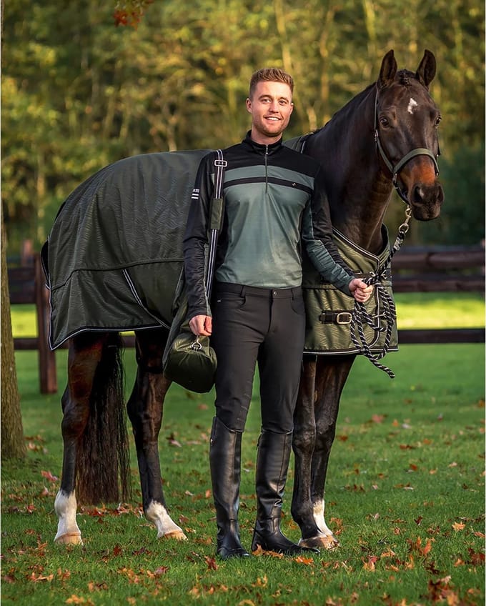 Qhp Deken Collection Fleece Donkergroen - 135/185