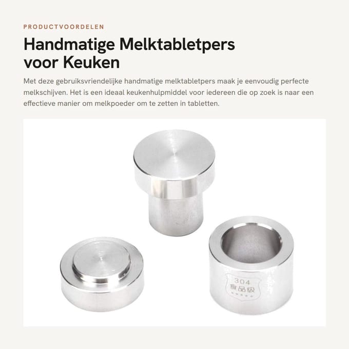 Dailygoods - Handmatige Melktabletpers voor Keuken Gebruik