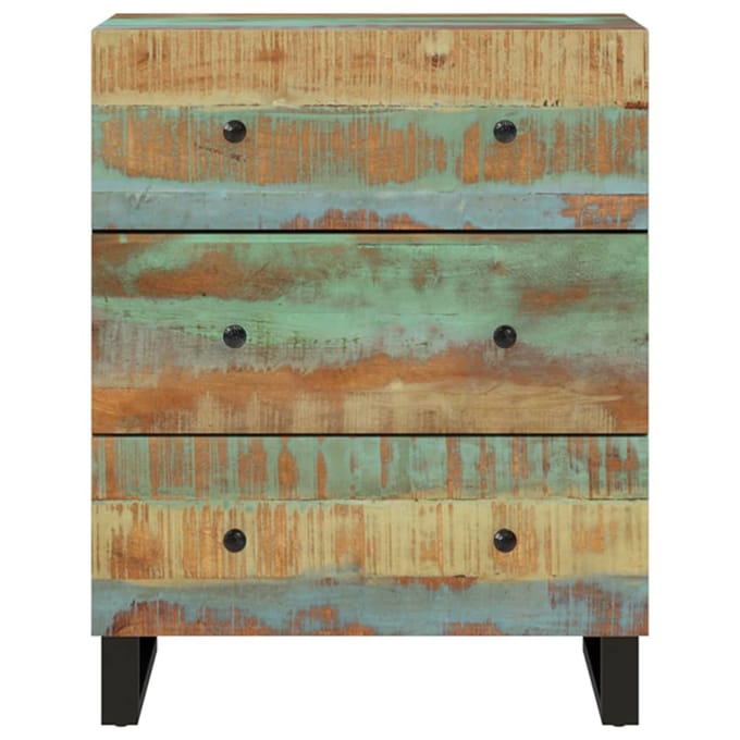 vidaXL - Dressoir - 60x33x75 - cm - massief - gerecycled - hout