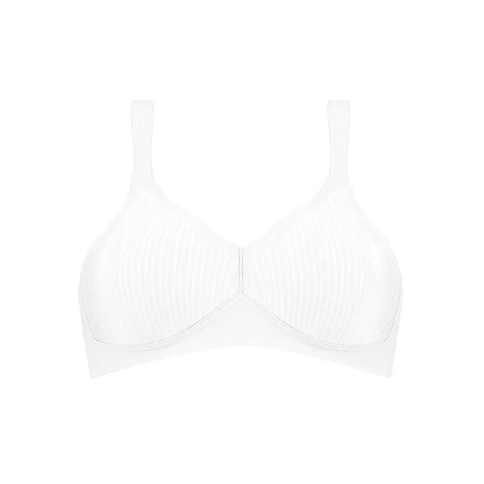 Triumph Modern Soft + Cotton N Beugelloze beha - Wit - Maat 90D