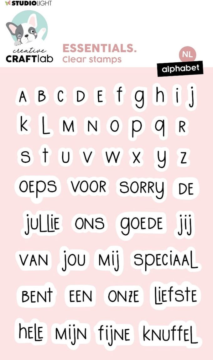 Clear stamps Alphabet - Essentials nr. 555
