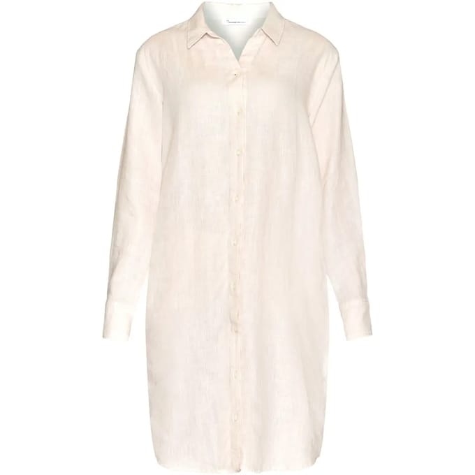 Linnen lange mouwen hemd jurk dames KnowledgeCotton Apparel