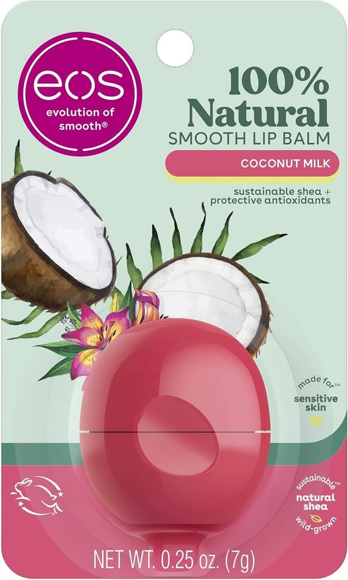 eos 100% Natural & Organic Lip Balm - Lippenbalsem - Coconut Milk