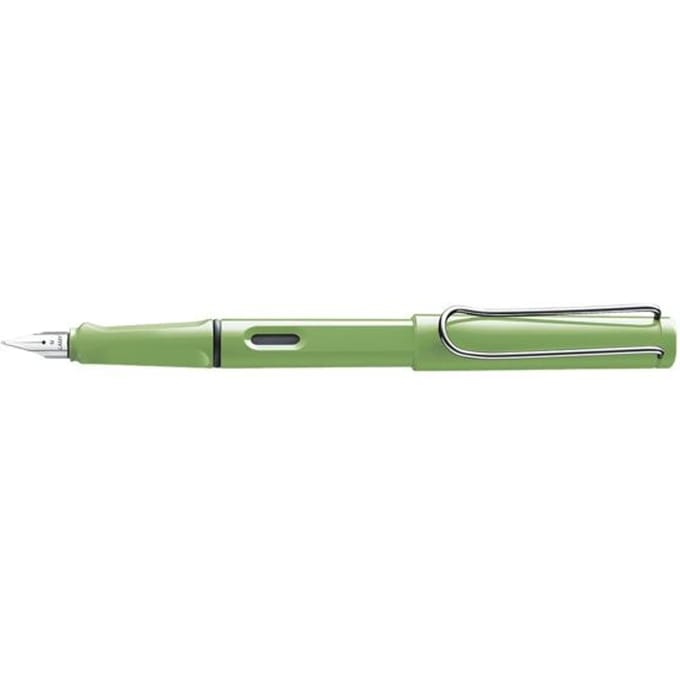 Lamy vulpen, model safari green met een medium blauwe vulling