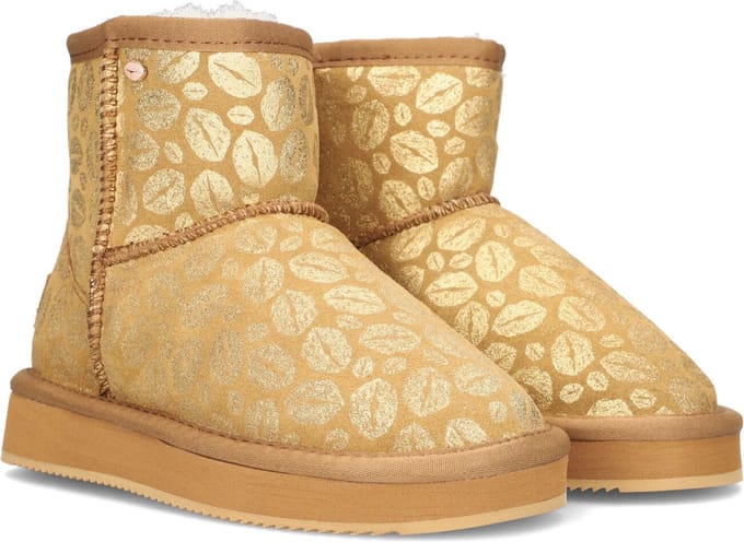 Mexx Pantoffel Bobby Jane Beige/goud - Maat 34