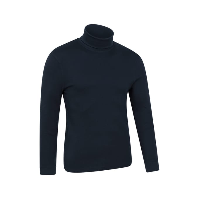 Mountain Warehouse Heren Meribel Katoenen Thermo Top (Marine)