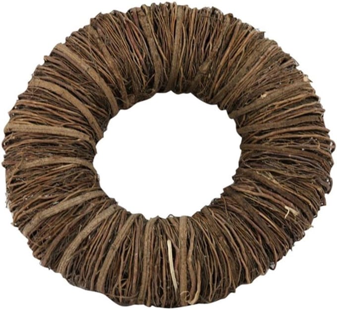 DBT Krans Landelijk Hout-Mactan Gras Bruin D 45 cm