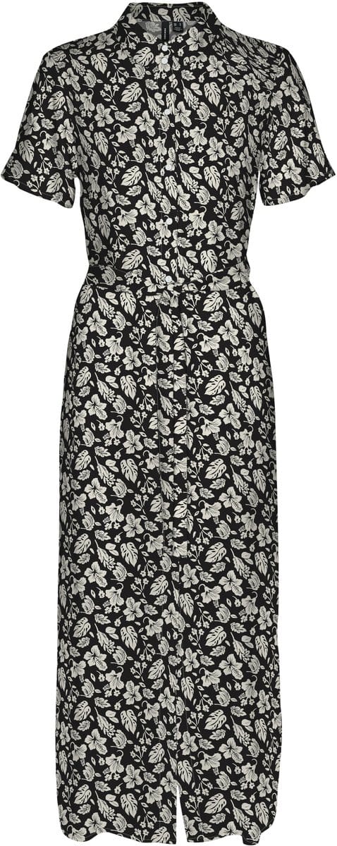 VERO MODA - VMEASY JOY S/S LONG SHIRT DRESS WVN GA - Dames - Maxi jurken