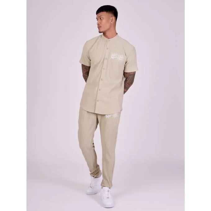 Shirt met korte mouwen en Mao kraag Project X Paris