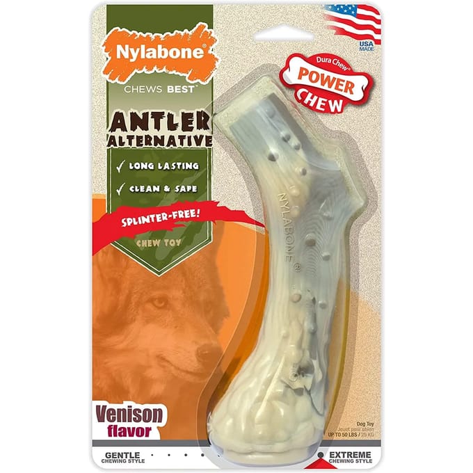 Hondenspeelgoed Nylabone Extreme Chew - Antler Venison Flavour L