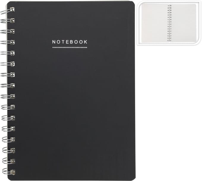 Notitieboek A5 spiraal gebonden