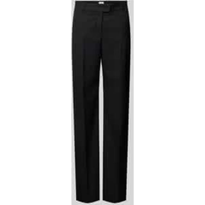 Straight fit stoffen broek met viscose, model 'Maine'