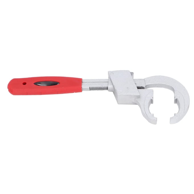 Universele Verstelbare Dubbele Steeksleutel Multifunctionele Badkamer Wastafel Sleutelset Reparatiegereedschap 80mm white