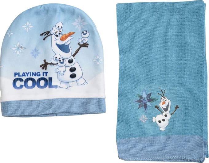 Disney Winterset Frozen Junior Acryl Lichtblauw/blauw 2-delig