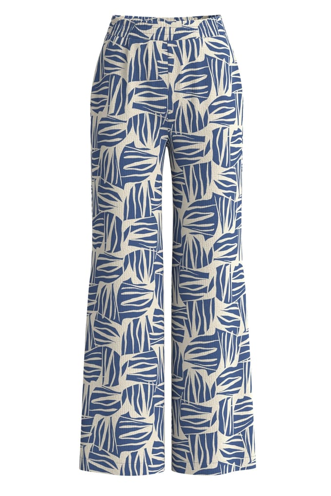Relatieve pasvorm gestuctureerde wijde beenbroek dames s.Oliver