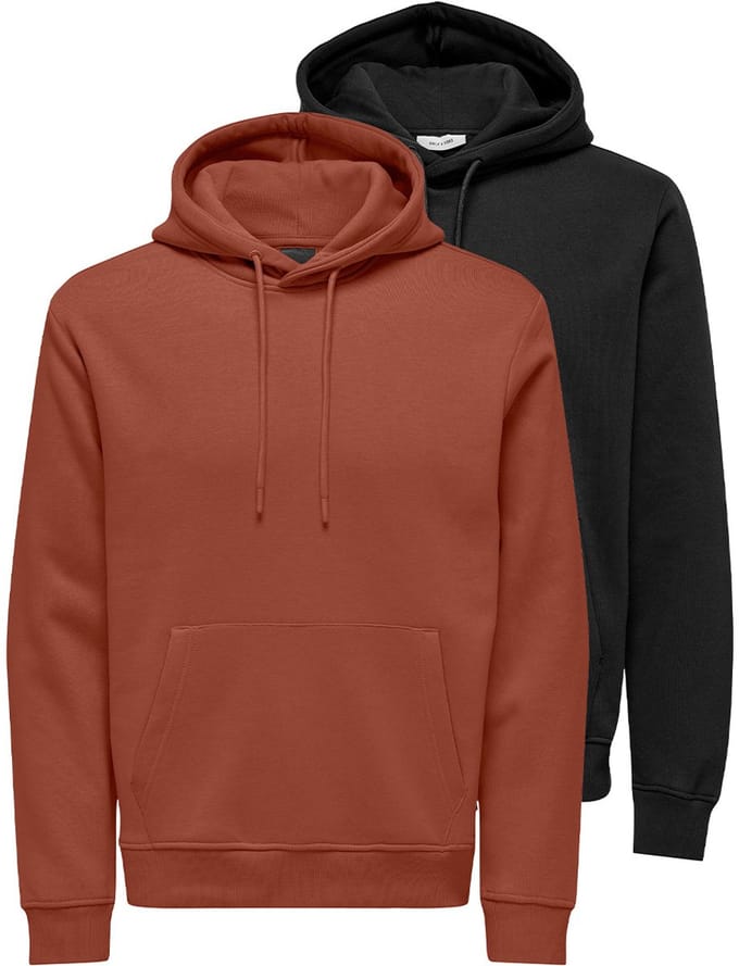 Only & Sons Heren hoddie 2 pack Connor
