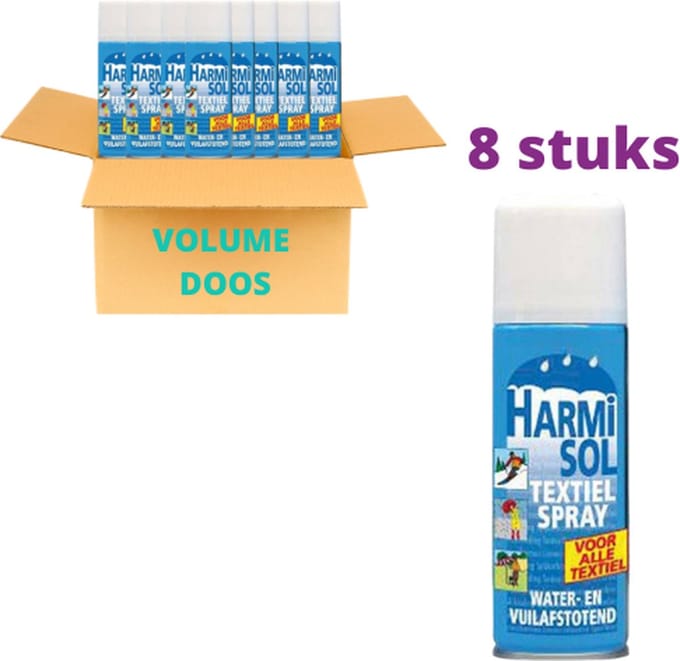 8 x Harmisol Textielspray 200 ml Voordeelverpakking
