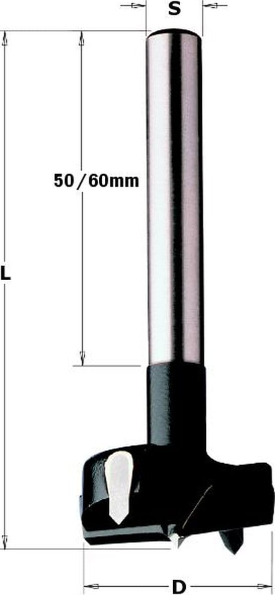 HM cilinderkopboor Ø 20 x 90 mm.