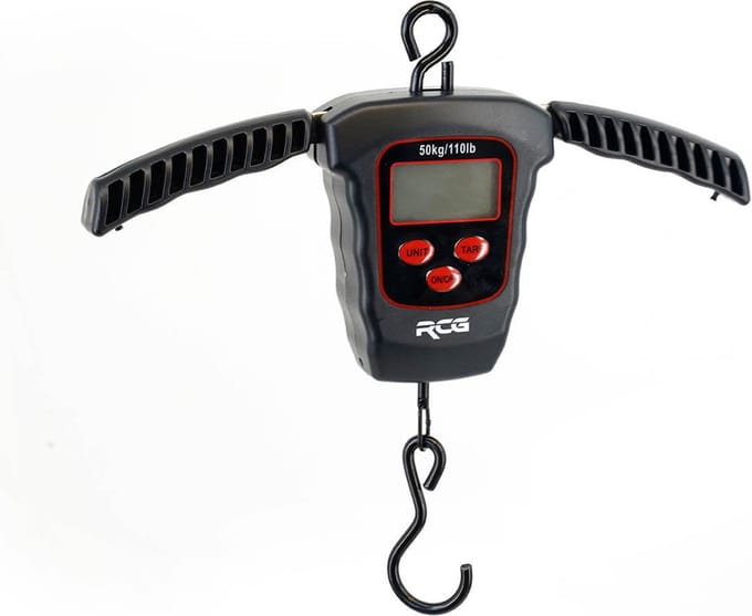 RCG Digitale Weegschaal - Visweger tot 50 kg/110 lbs met LCD Display