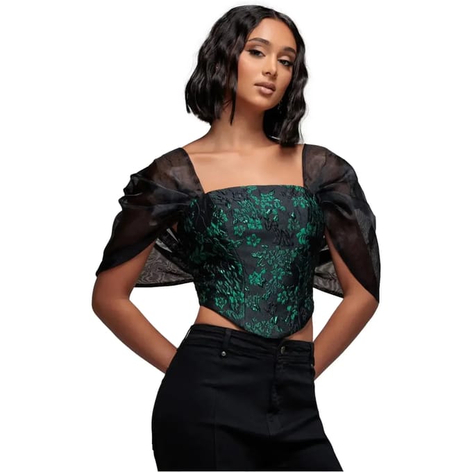 Bustier voor vrouwen Goddiva Organza Wings