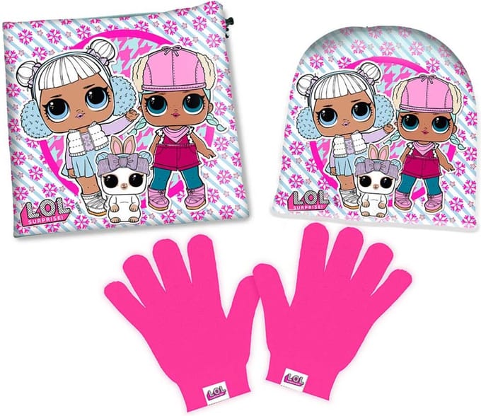 LOL Surprise Winterset - Muts - Col - Handschoenen - Roze