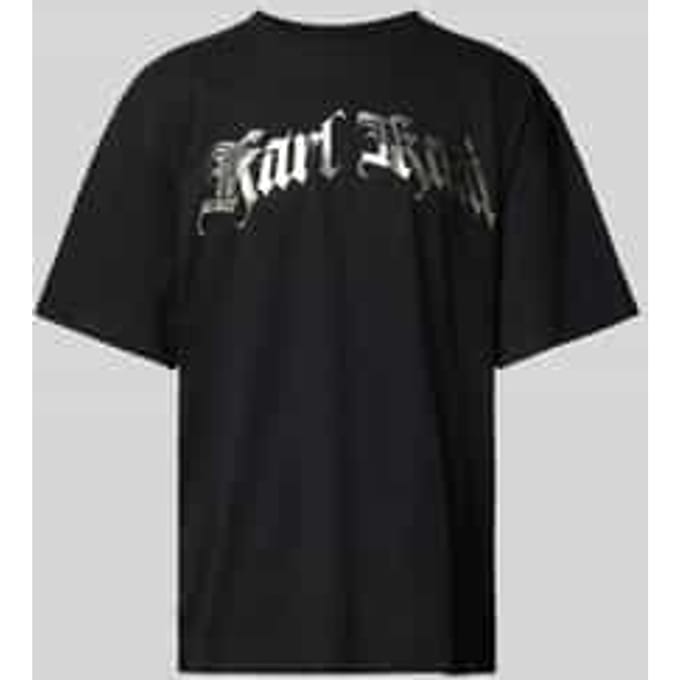 T-shirt met labelprint