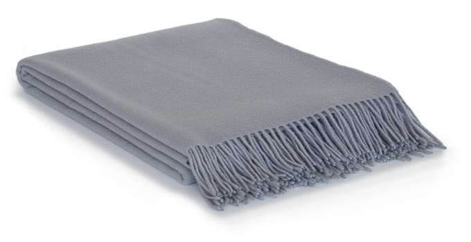 MoST - Wollen plaid Rio - 100% schapenwol - 140 x 200 cm - grijs