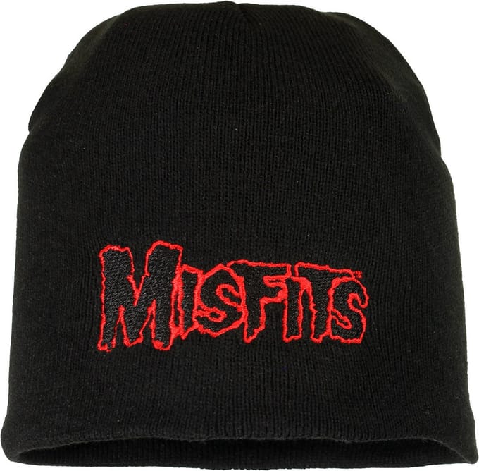 Misfits Red Band Logo Beanie Muts - Officiële Merchandise