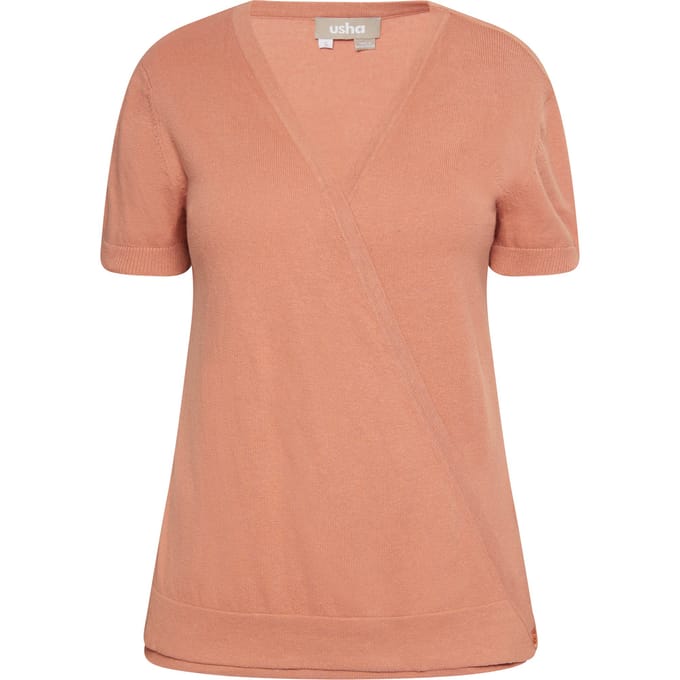usha Gebreide trui Dames beige roze