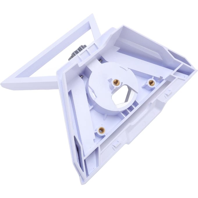2 in 1 Satellietschotel Adapter Beugel voor 38.5mm Pijp ABS Metaal Draagbaar Buiten Satellietschotel white