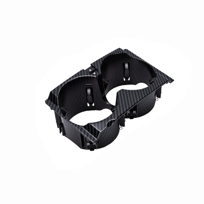 Vervanging Bekerhouder Middenconsole voor E-Klasse W212 2009 2016 2126800110 ABS Stevig Carbon Style Fiber black