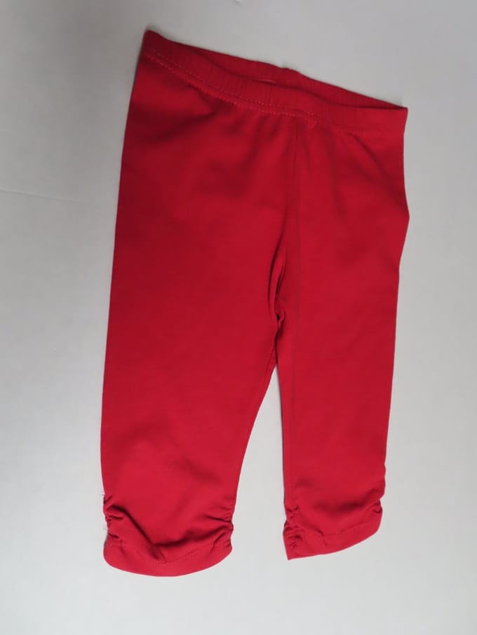 Legging - Meisjes - Rood - Effen - 2 jaar 92
