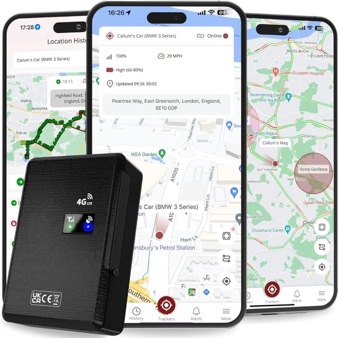 MIRA® GPS Tracker auto - GPS Tracker - GPS Trackers - Zwart -9cm x 6cm x 3cm