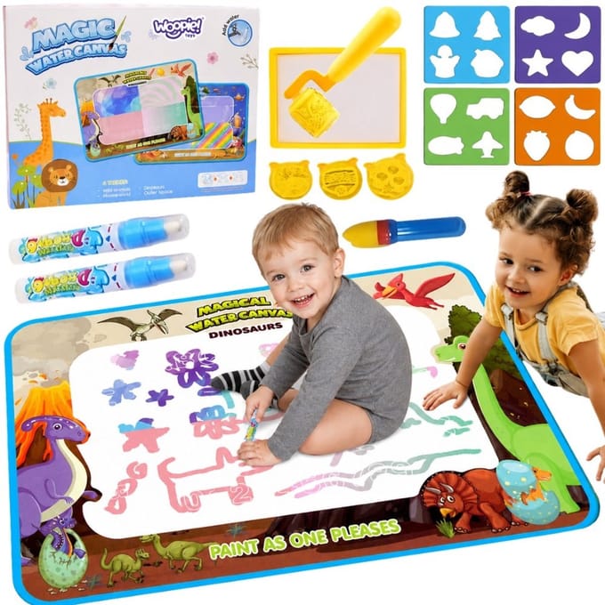 Woopie Magic Water Painting Mat Xxl Nummerstempels 100x80 Cm