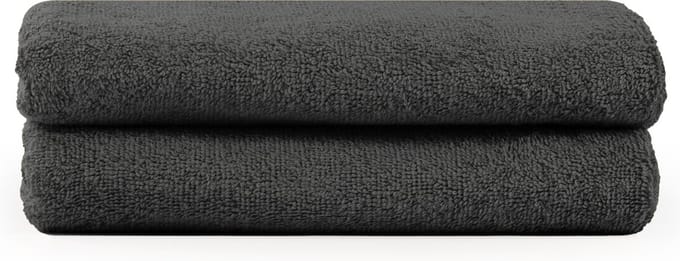 Blumtal Terry Handdoeken Set - 2 x Handdoek - 50 x 100 cm - Antraciet