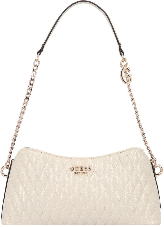 GUESS Schoudertas Betula Top Zip Shoulder Bag Taupe Crème